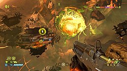 لقطة من أسلوب اللعب في Doom Eternal